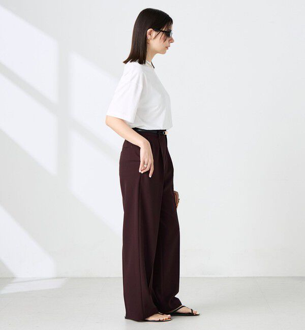 NOLLEY'S sophi「《セットアップ対応》ウォッシャブルドライツイルワイドパンツ」|その他|