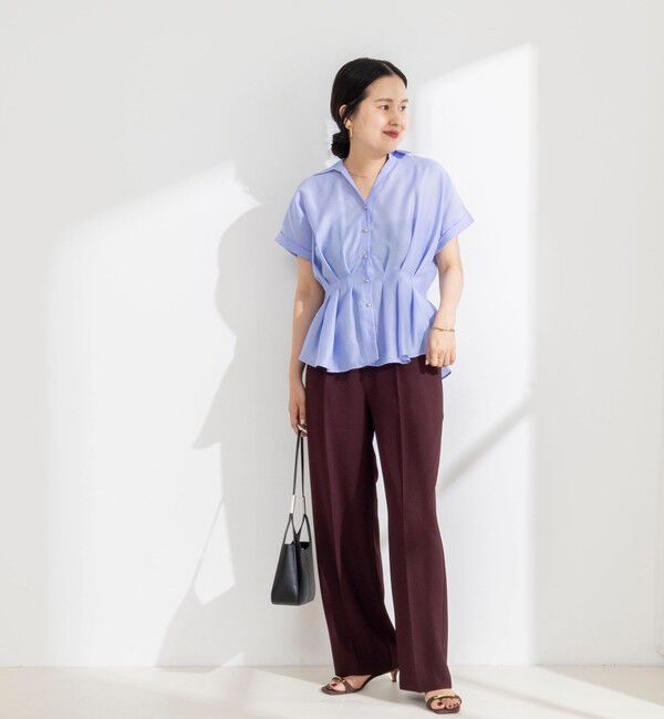 NOLLEY'S sophi「《セットアップ対応》ウォッシャブルドライツイルワイドパンツ」|その他|