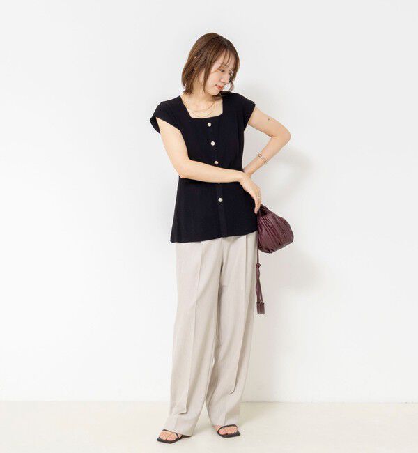 NOLLEY'S sophi「《セットアップ対応》ウォッシャブルドライツイルワイドパンツ」|その他|