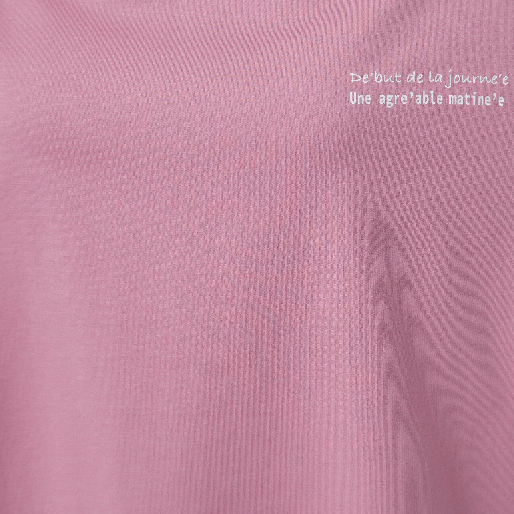 SHOO･LA･RUE「【ひんやり/体型カバー】首元すっきり ゆるバックギャザーTシャツ」|Tシャツ・カットソー|