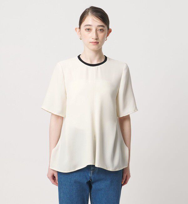 UNITED ARROWS「COMFY イレギュラー ヘム ブラウス ‐防汚 UVカット ウォッシャブル‐」|シャツ・ブラウス|