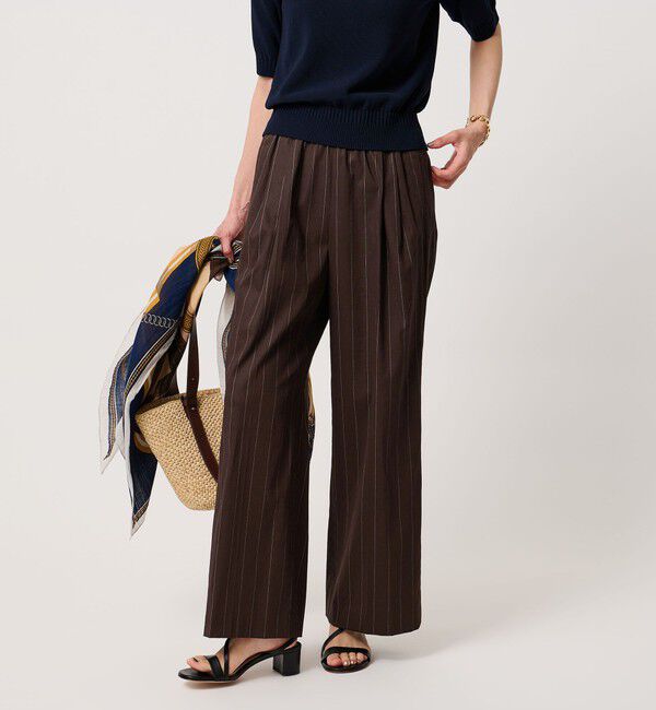 UNITED ARROWS「NALYA リラックス ワイドパンツ ‐ウォッシャブル‐」|スラックス|