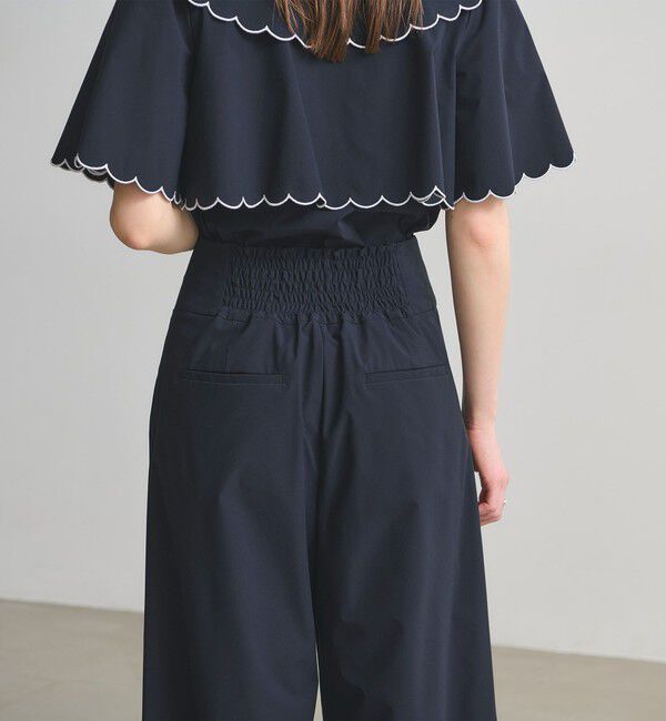 UNITED ARROWS「イージー ワイドパンツ ‐はっ水 UVカット 防シワ ウォッシャブル‐」|スラックス|