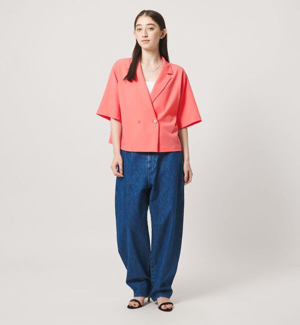 UNITED ARROWS「ツイル ハーフスリーブ シャツ ジャケット ‐ストレッチ 防シワ 接触冷感‐」|シャツ・ブラウス|