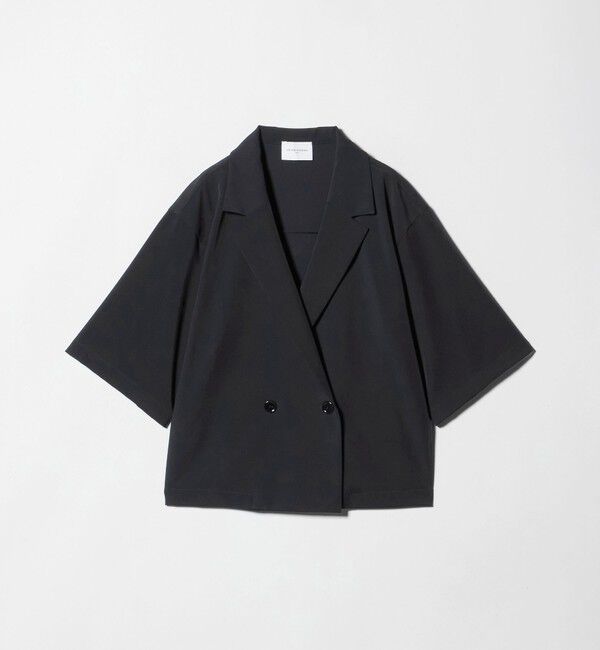 UNITED ARROWS「ツイル ハーフスリーブ シャツ ジャケット ‐ストレッチ 防シワ 接触冷感‐」|シャツ・ブラウス|
