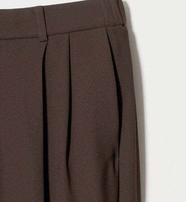UNITED ARROWS「ポリエステル 2タック ワイドパンツ ‐吸水速乾 帯電防止 接触冷感‐」|スラックス|
