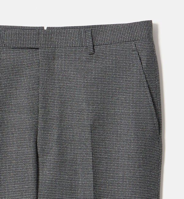 UNITED ARROWS「ハウンドトゥース フレア ノープリーツ スラックス ヨコストレッチ」|スーツ|
