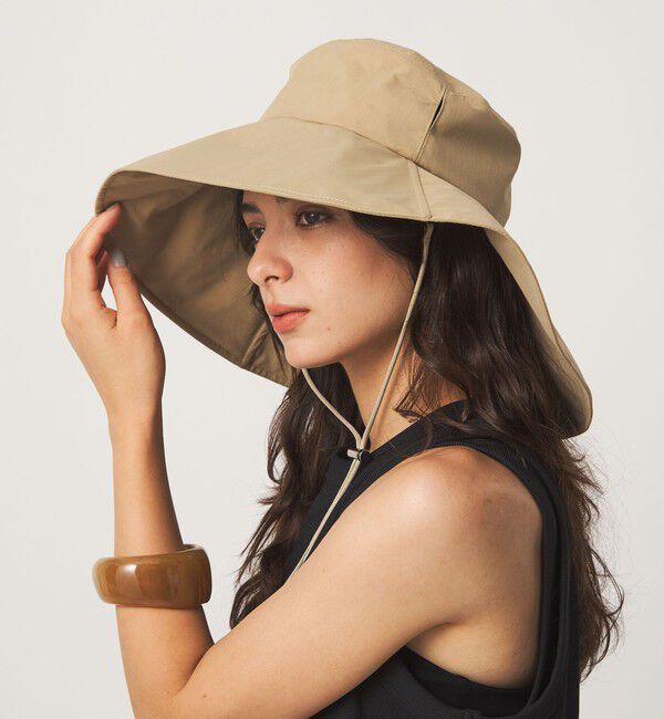 UNITED ARROWS green label relaxing「【別注】＜コカゲル＞2WAY ワイドブリム ハット UVカット」|ハット|BEIGE