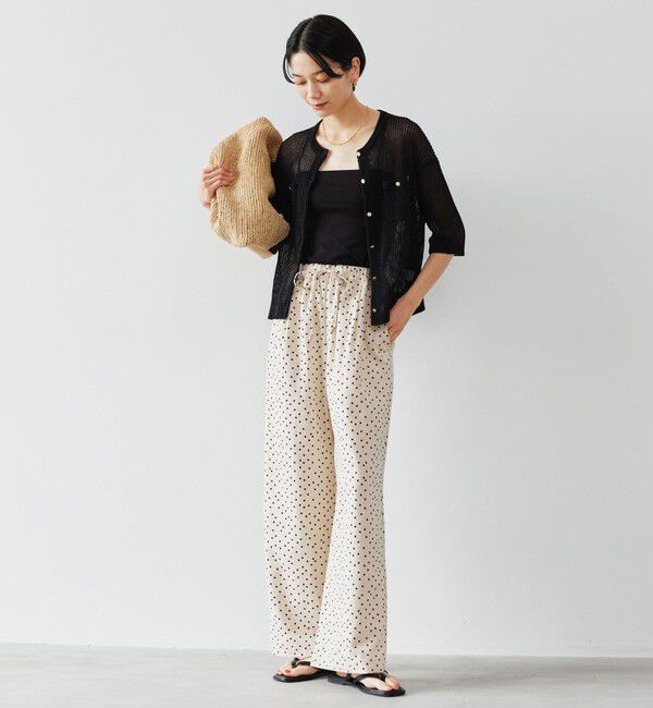 UNITED ARROWS green label relaxing「【結論シリーズ】デイリーメッシュカーデ ウォッシャブル」|カーディガン|
