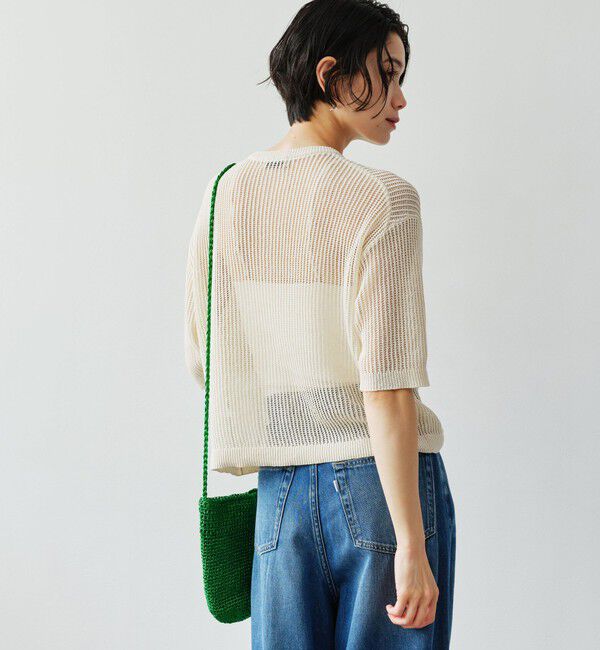 UNITED ARROWS green label relaxing「【結論シリーズ】デイリーメッシュカーデ ウォッシャブル」|カーディガン|