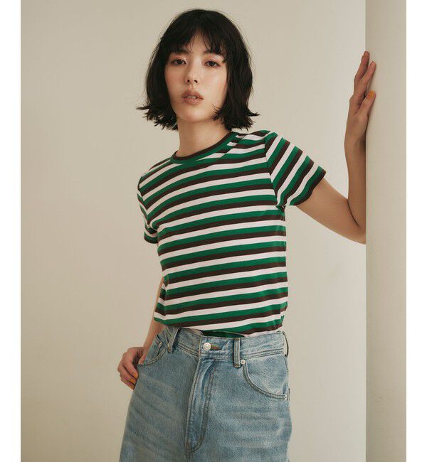 EMMEL REFINES「＜EMMEL REFINES＞EM フライスクルーネック チビTシャツ」|Tシャツ・カットソー|KELLY