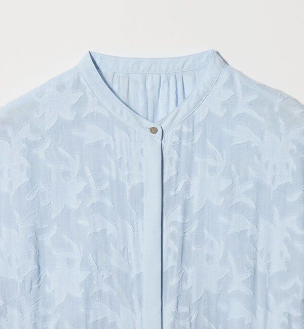 UNITED ARROWS green label relaxing「カット ジャガード フレンチスリーブ ブラウス」|シャツ・ブラウス|