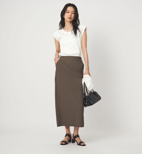 UNITED ARROWS green label relaxing「ランダム ブライトリブ Uネック カットソー」|Tシャツ・カットソー|