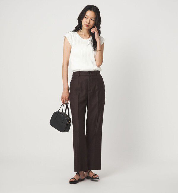 UNITED ARROWS green label relaxing「ランダム ブライトリブ Uネック カットソー」|Tシャツ・カットソー|