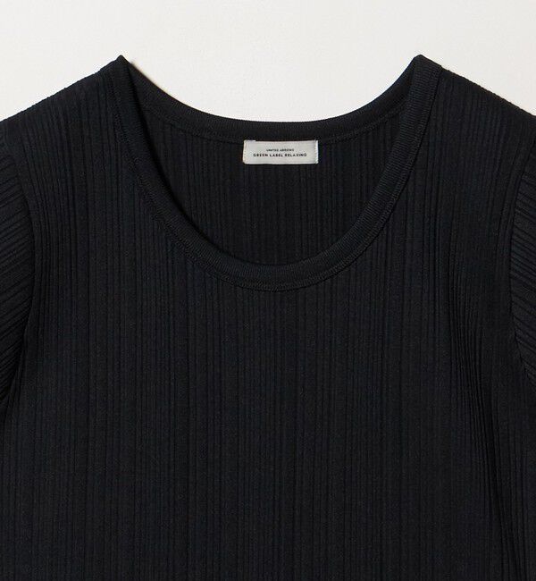 UNITED ARROWS green label relaxing「ランダム ブライトリブ Uネック カットソー」|Tシャツ・カットソー|