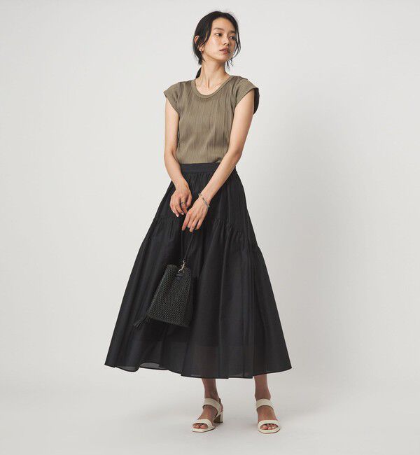 UNITED ARROWS green label relaxing「ランダム ブライトリブ Uネック カットソー」|Tシャツ・カットソー|