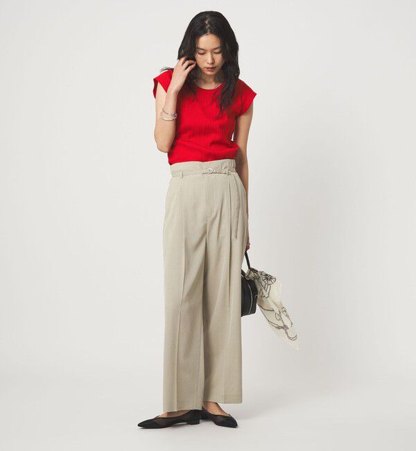 UNITED ARROWS green label relaxing「ランダム ブライトリブ Uネック カットソー」|Tシャツ・カットソー|