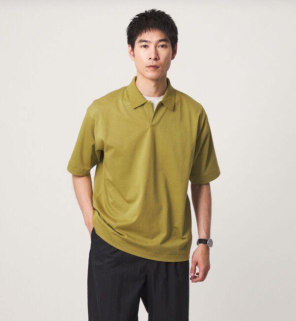 UNITED ARROWS green label relaxing「クリア MVS スキッパー 半袖 ポロシャツ」|Tシャツ・カットソー|