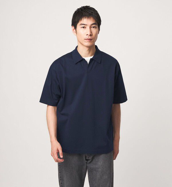 UNITED ARROWS green label relaxing「クリア MVS スキッパー 半袖 ポロシャツ」|Tシャツ・カットソー|