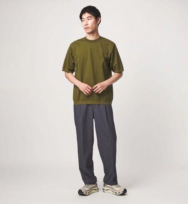UNITED ARROWS green label relaxing「ニットライク カノコ クルーネック 半袖 Tシャツ」|Tシャツ・カットソー|