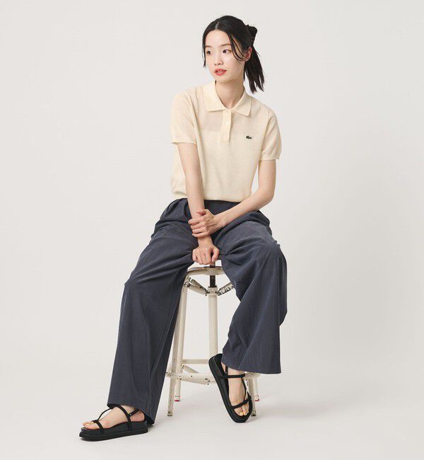 BEAUTY&YOUTH UNITED ARROWS「＜LACOSTE＞ラメニット ポロシャツ」|ポロシャツ|