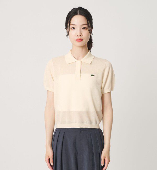 BEAUTY&YOUTH UNITED ARROWS「＜LACOSTE＞ラメニット ポロシャツ」|ポロシャツ|