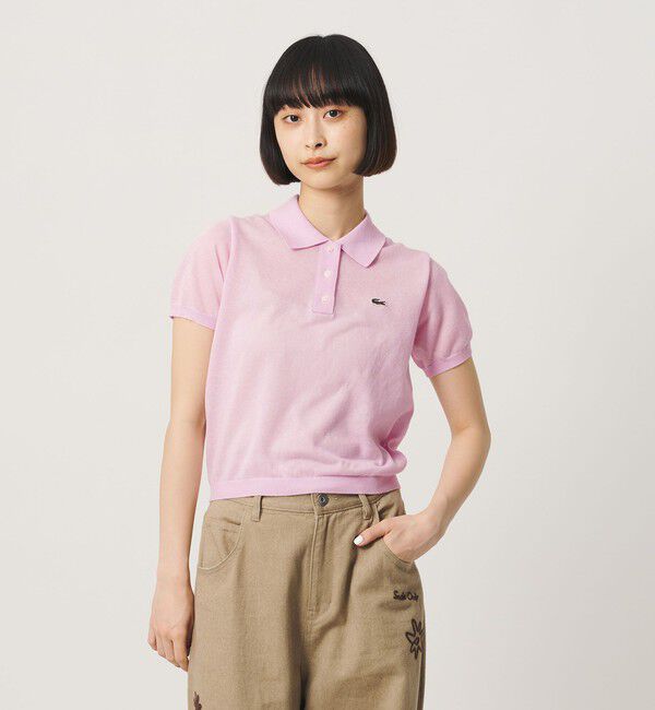 BEAUTY&YOUTH UNITED ARROWS「＜LACOSTE＞ラメニット ポロシャツ」|ポロシャツ|