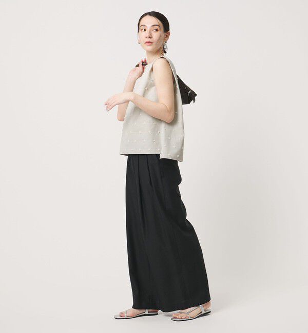 BEAUTY&YOUTH UNITED ARROWS「ドット ジャガード ノースリーブブラウス ウォッシャブル」|シャツ・ブラウス|