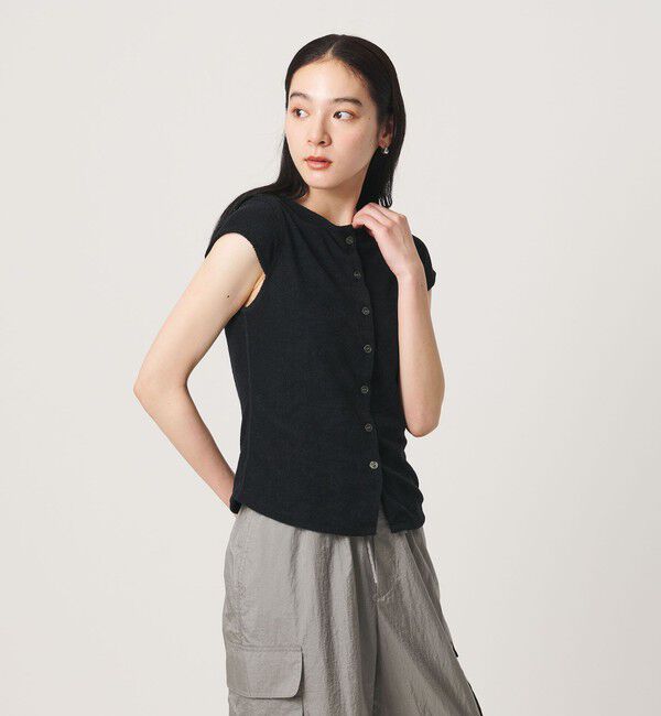 BEAUTY&YOUTH UNITED ARROWS「ポリエステルコットン 2WAY キャップスリーブ トップス」|Tシャツ・カットソー|