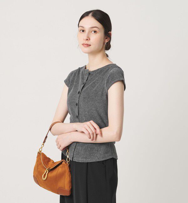 BEAUTY&YOUTH UNITED ARROWS「ポリエステルコットン 2WAY キャップスリーブ トップス」|Tシャツ・カットソー|DK.GRAY