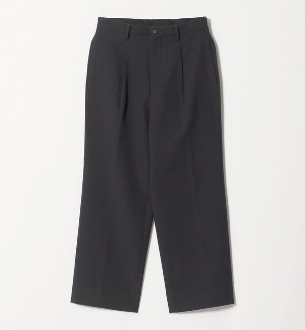 BEAUTY&YOUTH UNITED ARROWS「エアロ ツイル 1プリーツ スラックス NO.9」|チノ|BLACK