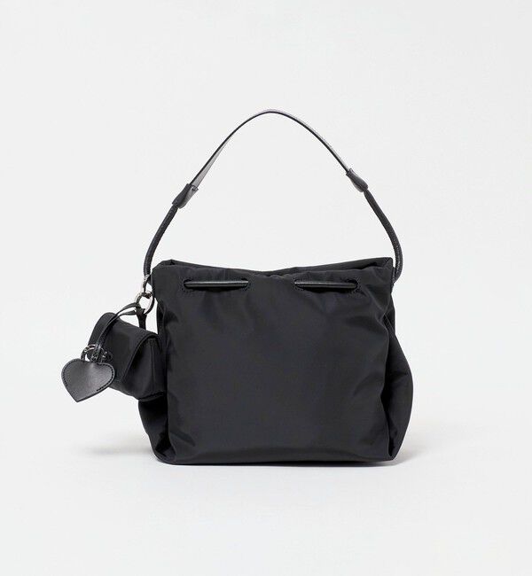 BEAUTY&YOUTH UNITED ARROWS「ポリエステル チャーム ドロスト バッグ」|ショルダー・メッセンジャー|BLACK