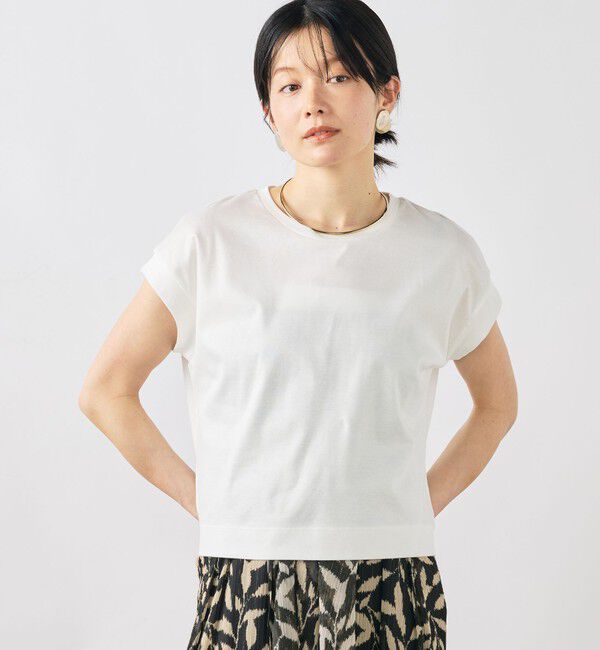 NOLLEY'S「ウォッシャブルワイドノースリーブTシャツ」|Tシャツ・カットソー|