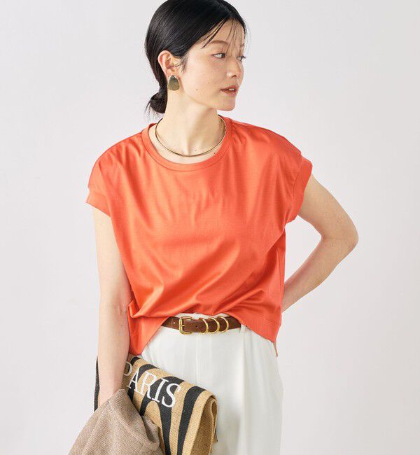 NOLLEY'S「ウォッシャブルワイドノースリーブTシャツ」|Tシャツ・カットソー|