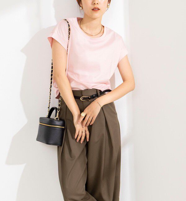 NOLLEY'S「ウォッシャブルワイドノースリーブTシャツ」|Tシャツ・カットソー|
