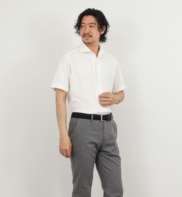 NOLLEY'S goodman「《ビジカジ対応》リンクス イタリアンカラーSS 半袖シャツ26SS」|シャツ・ブラウス|