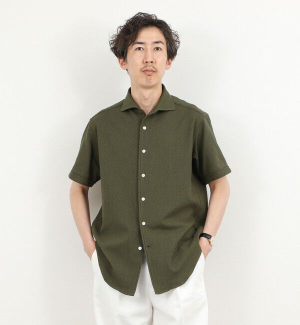 NOLLEY'S goodman「《ビジカジ対応》リンクス イタリアンカラーSS 半袖シャツ26SS」|シャツ・ブラウス|