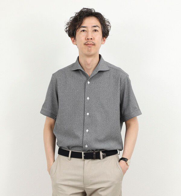 NOLLEY'S goodman「《ビジカジ対応》リンクス イタリアンカラーSS 半袖シャツ26SS」|シャツ・ブラウス|