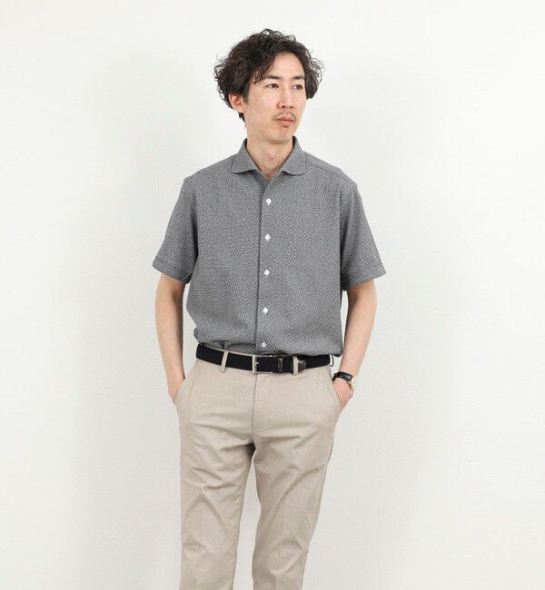 NOLLEY'S goodman「《ビジカジ対応》リンクス イタリアンカラーSS 半袖シャツ26SS」|シャツ・ブラウス|
