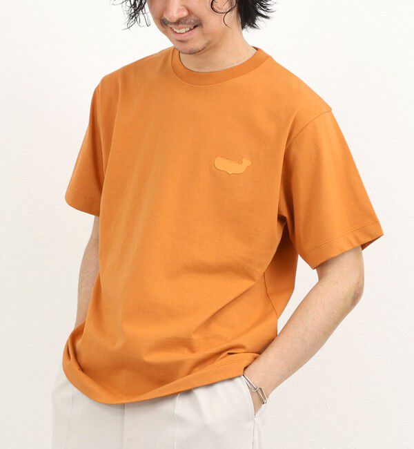 NOLLEY'S goodman「クジラアップリケTシャツ 26SS」|Tシャツ・カットソー|オレンジ