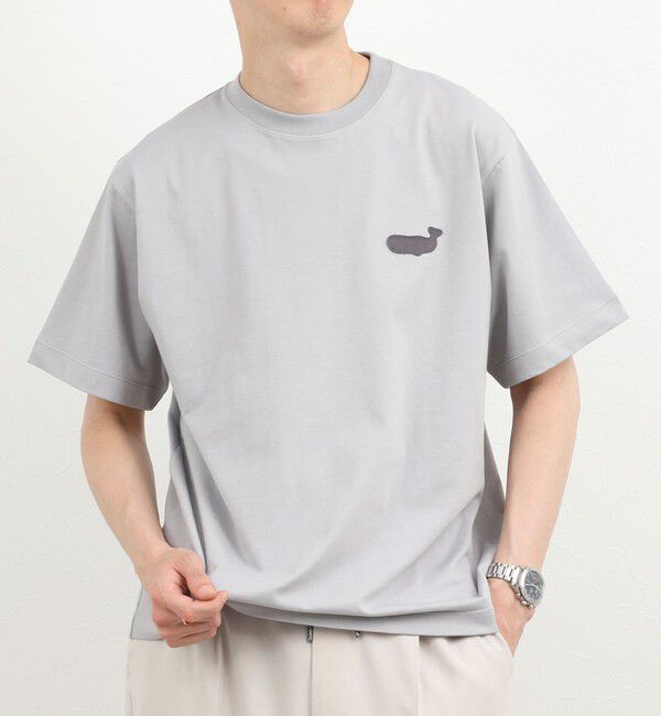 NOLLEY'S goodman「クジラアップリケTシャツ 26SS」|Tシャツ・カットソー|ライトグレー