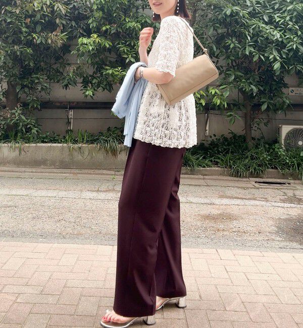 NOLLEY'S sophi「《セットアップ対応》ウォッシャブルドライツイルワイドパンツ」|その他|