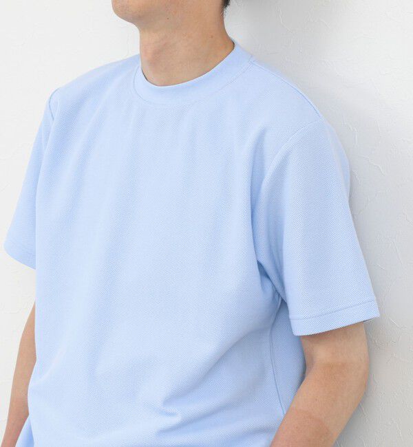NOLLEY'S goodman「《ビジカジ対応》ローゼンジカノコ 抗菌防臭CN ドレスTシャツ 26SS」|Tシャツ・カットソー|サックス