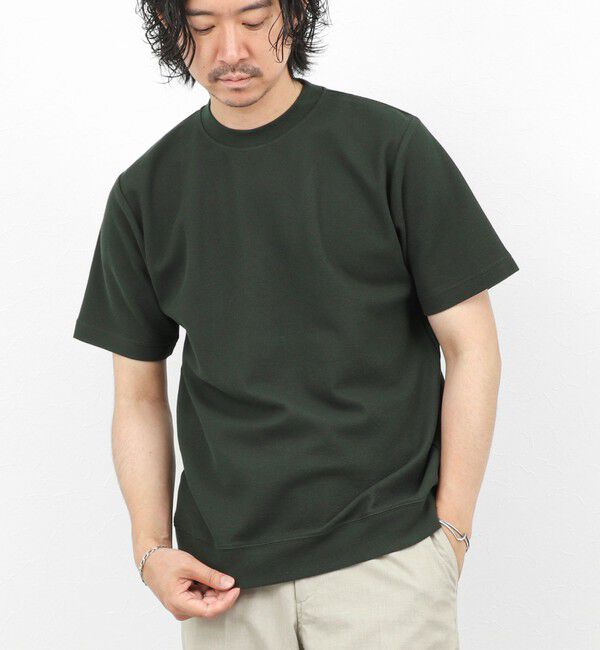 NOLLEY'S goodman「《ビジカジ対応》ローゼンジカノコ 抗菌防臭CN ドレスTシャツ 26SS」|Tシャツ・カットソー|ダークグリーン