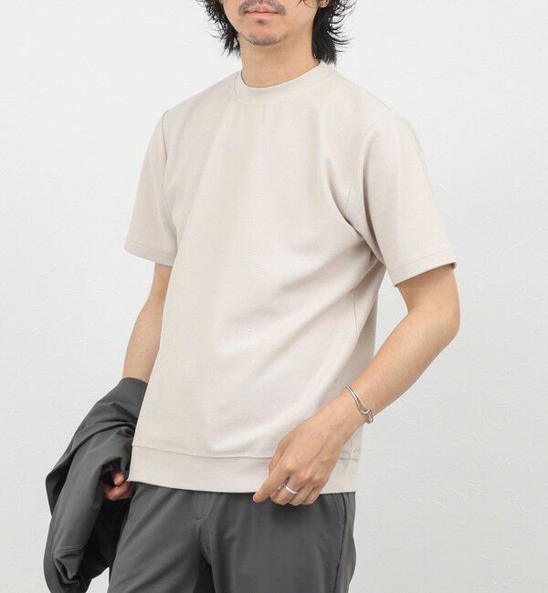 NOLLEY'S goodman「《ビジカジ対応》ローゼンジカノコ 抗菌防臭CN ドレスTシャツ 26SS」|Tシャツ・カットソー|グレーベージュ