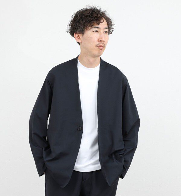 NOLLEY'S goodman「《ビジカジ/セットアップ対応》Vertical 冷感トリコットカーディガン 26SS」|カーディガン|