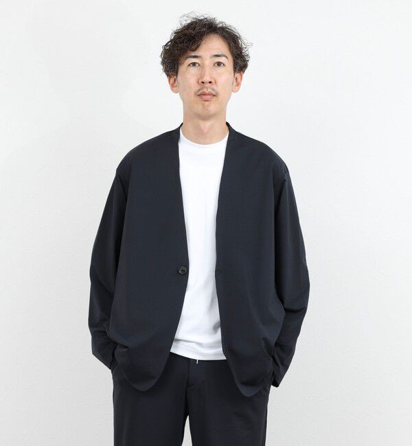 NOLLEY'S goodman「《ビジカジ/セットアップ対応》Vertical 冷感トリコットカーディガン 26SS」|カーディガン|