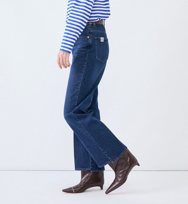 Rie Miller「《5サイズ展開》【RM denim】センタープレス裾デザインデニム」|デニム|