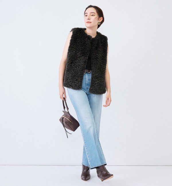 Rie Miller「《5サイズ展開》【RM denim】センタープレス裾デザインデニム」|デニム|