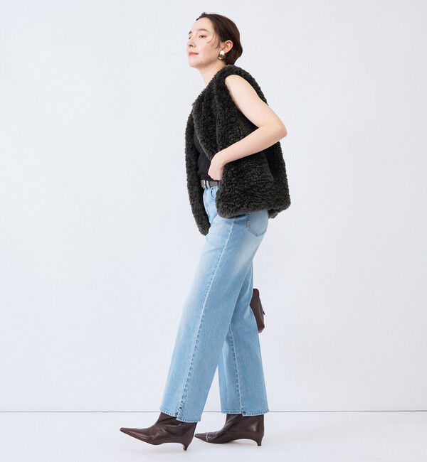 Rie Miller「《5サイズ展開》【RM denim】センタープレス裾デザインデニム」|デニム|